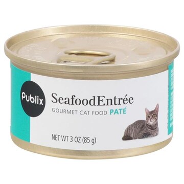 Publix Cat Food, Seafood Entree, Pate, Gourmet