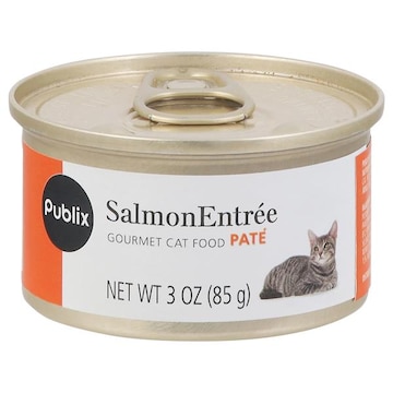 Publix Cat Food, Salmon Entree, Pate, Gourmet