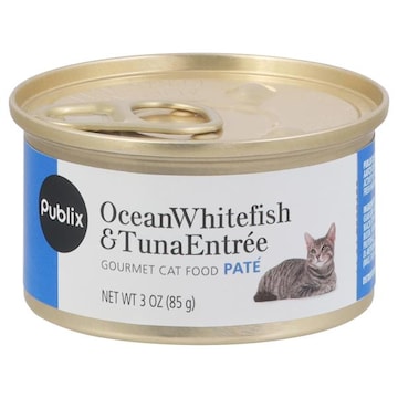 Publix Cat Food, Ocean Whitefish & Tuna Entree, Pate, Gourmet