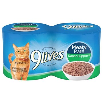 9Lives Savoury Classics Cat Food, Meaty Pate, Super Supper