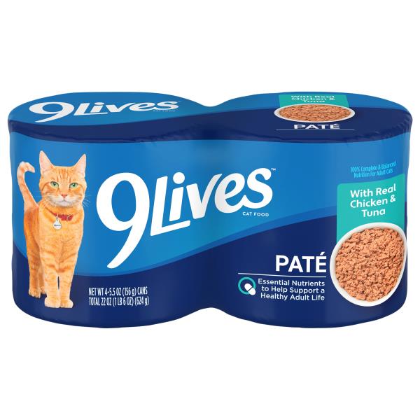 9Lives Pate With Real Chicken & Tuna Cat Food | Publix Super Markets