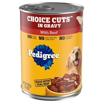 Pedigree Food for Dogs, with Beef, Choice Cuts in Gravy