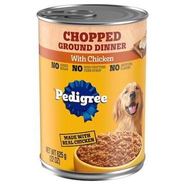 Pedigree Food for Dogs, with Chicken, Chopped Ground Dinner