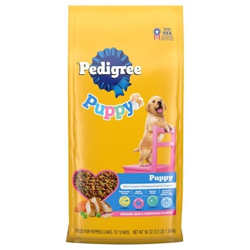 Pedigree Puppies 6 Wks. to 18 Mos. Chicken, Rice & Vegetable Flavor Food for Puppies