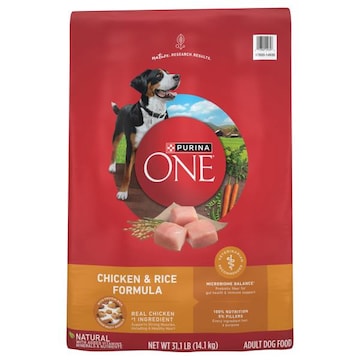 Purina One Dog Food, Chicken & Rice Formula, Adult