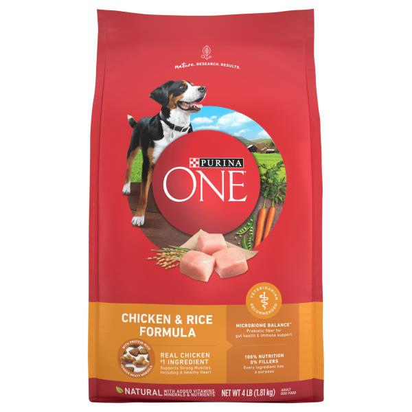 Purina One Dog Food Natural Chicken Rice Formula Adult