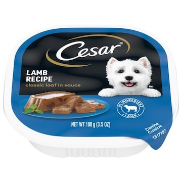 Cesar Classic Loaf in Sauce Canine Cuisine, Lamb Recipe