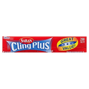 Saran Cling Plus 200 Square Feet Clear Plastic Wrap