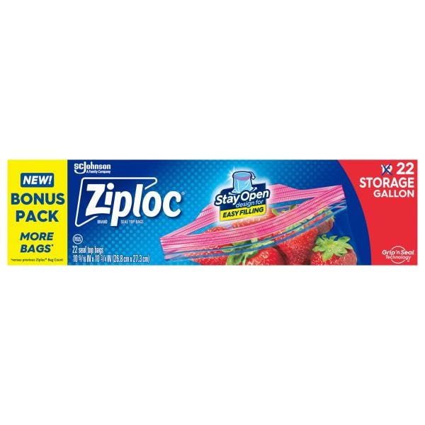 Ziploc Seal Top Bags, Storage, Gallon Publix Super Markets