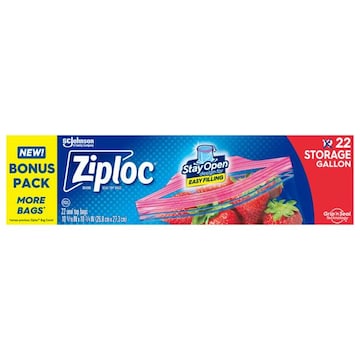 Ziploc Seal Top Bags, Storage, Gallon, Bonus Pack