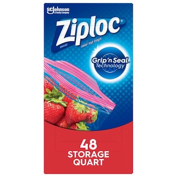 Ziploc Seal Top Bags, Storage, Quart