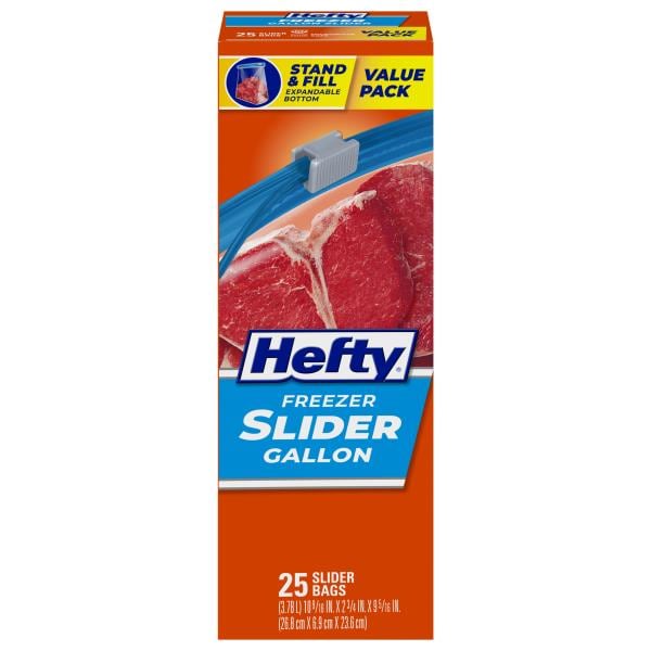 Hefty Slider Bags, Freezer, Gallon, Value Pack Publix Super Markets