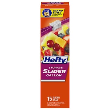 Hefty Slider Bags, Storage, Gallon