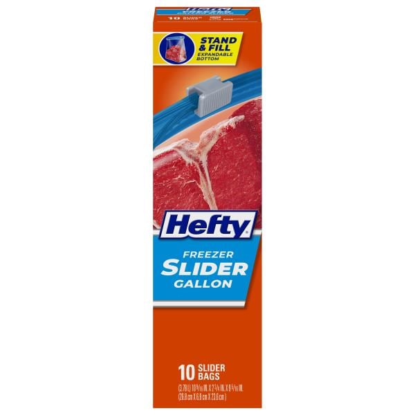 Hefty Slider Bags, Freezer, Gallon Publix Super Markets