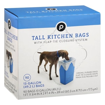 Publix Tall Kitchen Bags, 13-Gallon