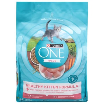 Purina One +Plus Natural Kittens up to 1 Year Healthy Kitten Formula Real Chicken Cat Food