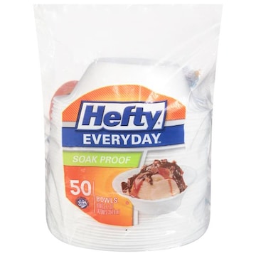 Hefty Everyday Bowls, Soak Proof, 8.875 Inch