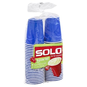 Solo Squared Plastic Cups, 9 oz