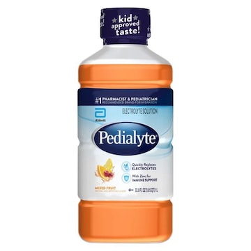 Pedialyte Food & Beverage Pedialyte  Electrolyte Solution Mixed Fruit 1-1.1 qt Bottle