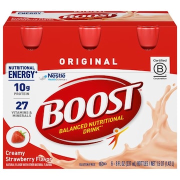 Boost Balanced Nutritional Drink, Creamy Strawberry Flavor, Original
