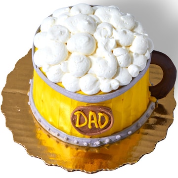 Mini Beer Mug Vanilla Buttercream Cake