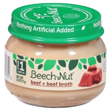Beech-Nut Beef + Beef Broth, Stage 1 (4 Months+)