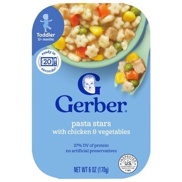 Gerber Toddler (12+ Months) Pasta Stars with Chicken & Vegetables