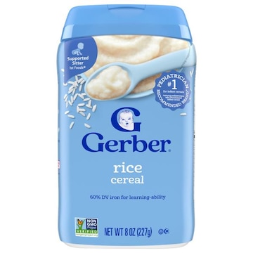 Gerber Supported Sitter 1st Foods Rice Cereal