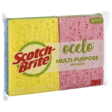 Scotch-Brite Ocelo Sponges, Multi-Purpose, 4 Pack