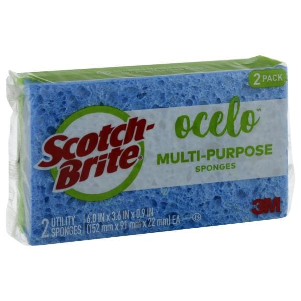 ScotchBrite Ocelo Sponges, Utility, MultiPurpose, 2 Pack Publix