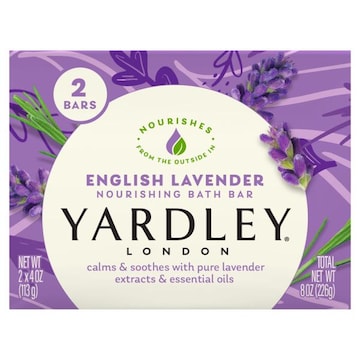 Yardley London Bath Bar, Nourishing, English Lavender