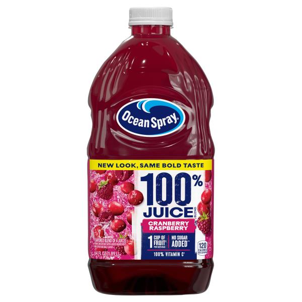 Ocean Spray 100% Juice, Cranberry Raspberry | Publix Super Markets