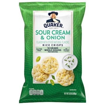 Quaker Rice Crisps, Sour Cream & Onion