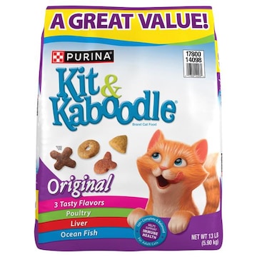 Kit & Kaboodle Cat Food, Original, Poultry/Liver/Ocean Fish