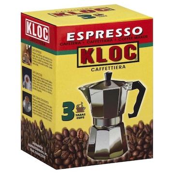 Kloc Coffee Maker, Espresso, 3 Cups