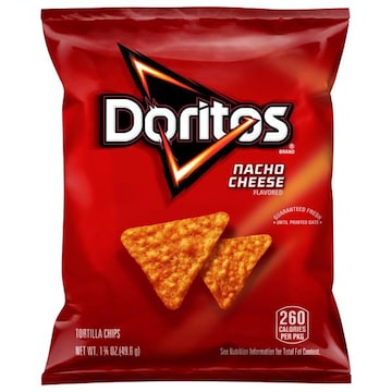 Doritos Tortilla Chips, Nacho Cheese Flavored