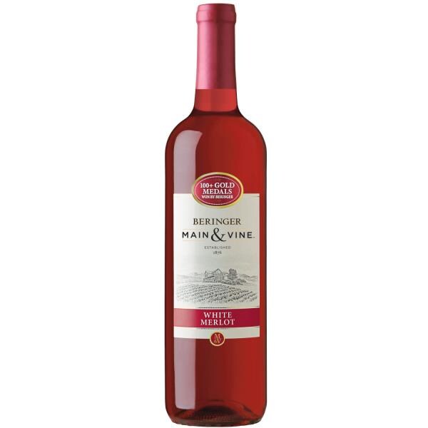 Beringer Main & Vine White Merlot California Rose Wine Publix Super