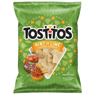 Tostitos Tortilla Chips, Hint of Lime, Triangles