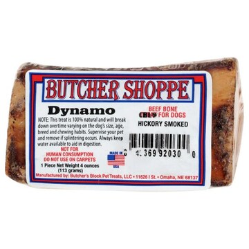 Butcher Shoppe Beef Bone Dynamo Chews for Dogs