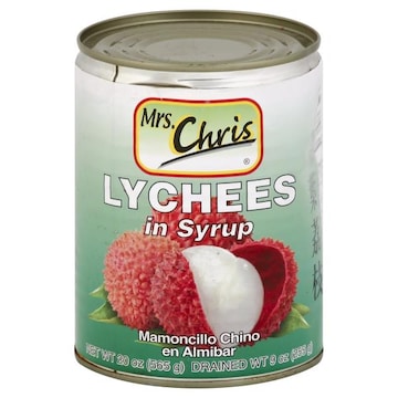 Mrs Chris Lychees, in Syrup
