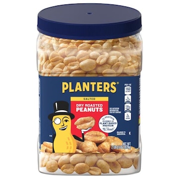Planters Peanuts, Dry Roasted, Salted