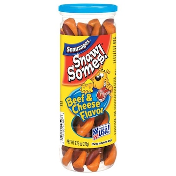 Canine Carry Outs Snausages Dog Snacks, Beef & Cheese Flavor