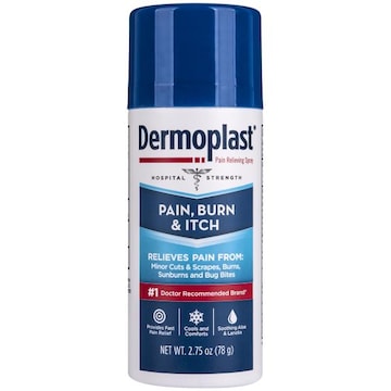Dermoplast Advantice Dermoplast Pain, Burn & Itch Spray, Pain Relief Spray for Minor Cuts, Burns and Bug Bites