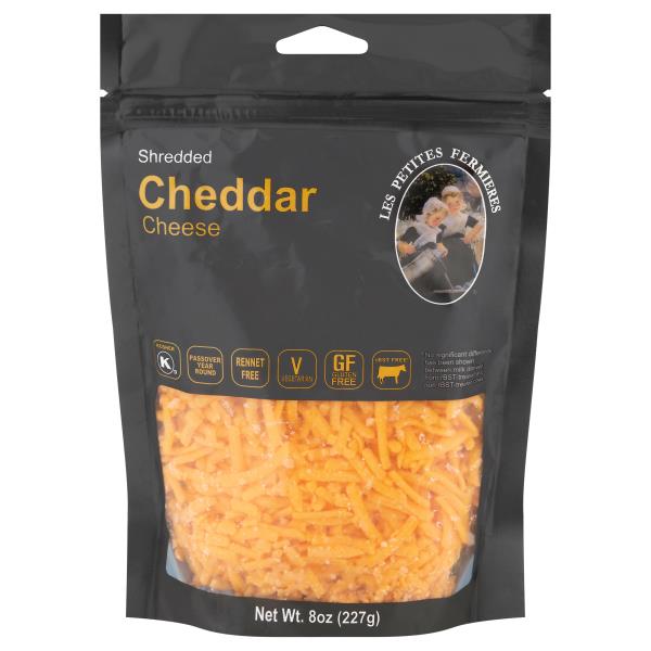 Les Petites Fermieres Cheddar Shredded Cheese | Publix Super Markets