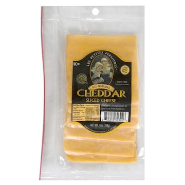 Les Petites Fermieres Sliced Cheese, Cheddar