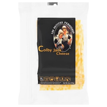 Les Petites Fermieres Cheese, Sliced, Colby Jack