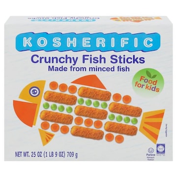Kosherific Fish Sticks, Crunchy, Food for Kids