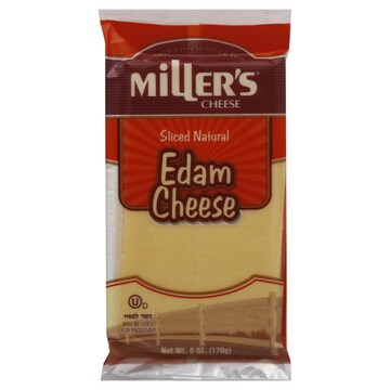 Miller's Cheese Cheese, Edam, Sliced Natural