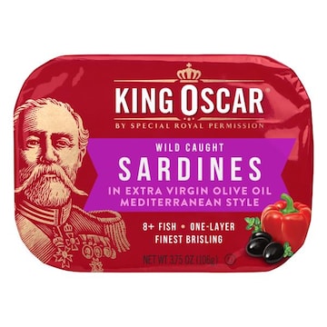 King Oscar Wild Caught Sardines in Extra Virgin Olive Oil, Mediterranean Style