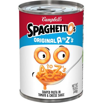 Campbell's® SpaghettiOs® A to Z's Canned Pasta